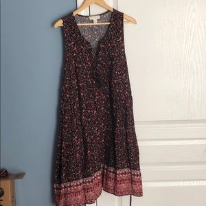 Forever 21 plus floral boho dress 1X 14 empire